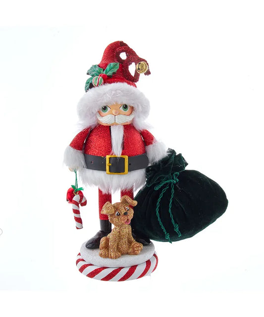 12" Hollywood Nutcrackers™ Chubby Santa With Puppy Nutcracker