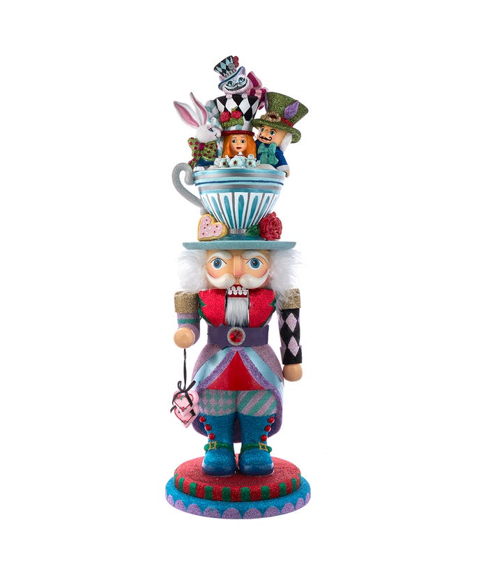 24"Alice Teacup Party Hat Nutcracker