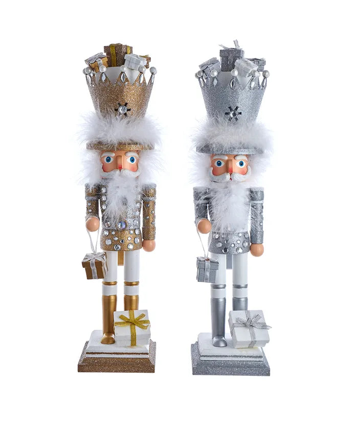 18" Hollywood Nutcracker King W/ Presents, 2 Assorted