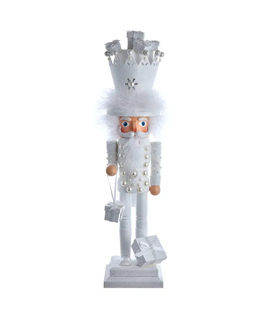 18" Hollywood Nutcrackers™ White King With Gifts Nutcracker