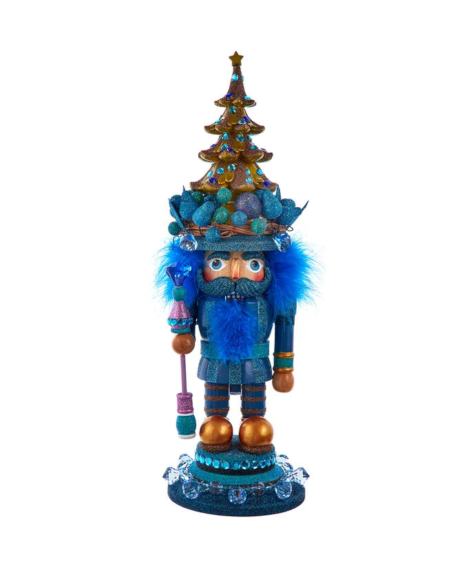 18" Hollywood Nutcrackers Blue With Tree Nutcracker