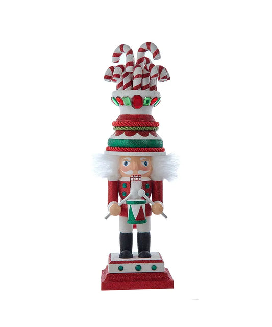 16" Hollywood Nutcrackers™ Candy Cane Hat Soldier Nutcracker