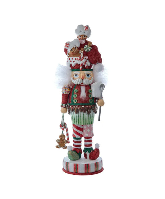 18" Hollywood Nutcrackers™ Gingerbread Soldier With Cupcake Body Nutcracker