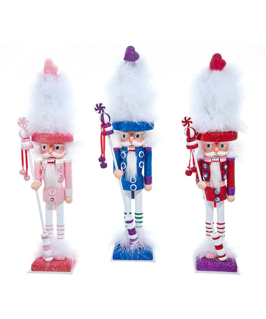 15" Hollywood Nutcrackers™ Bold Color Nutcrackers, 3 Assorted