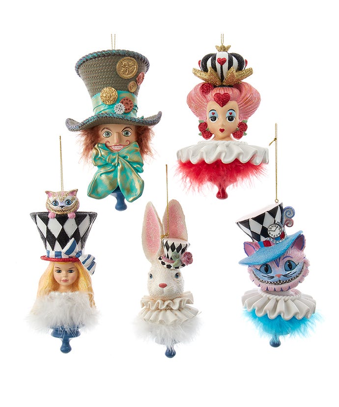 6" Holly Hats™ Alice In Wonderland Hat Ornament