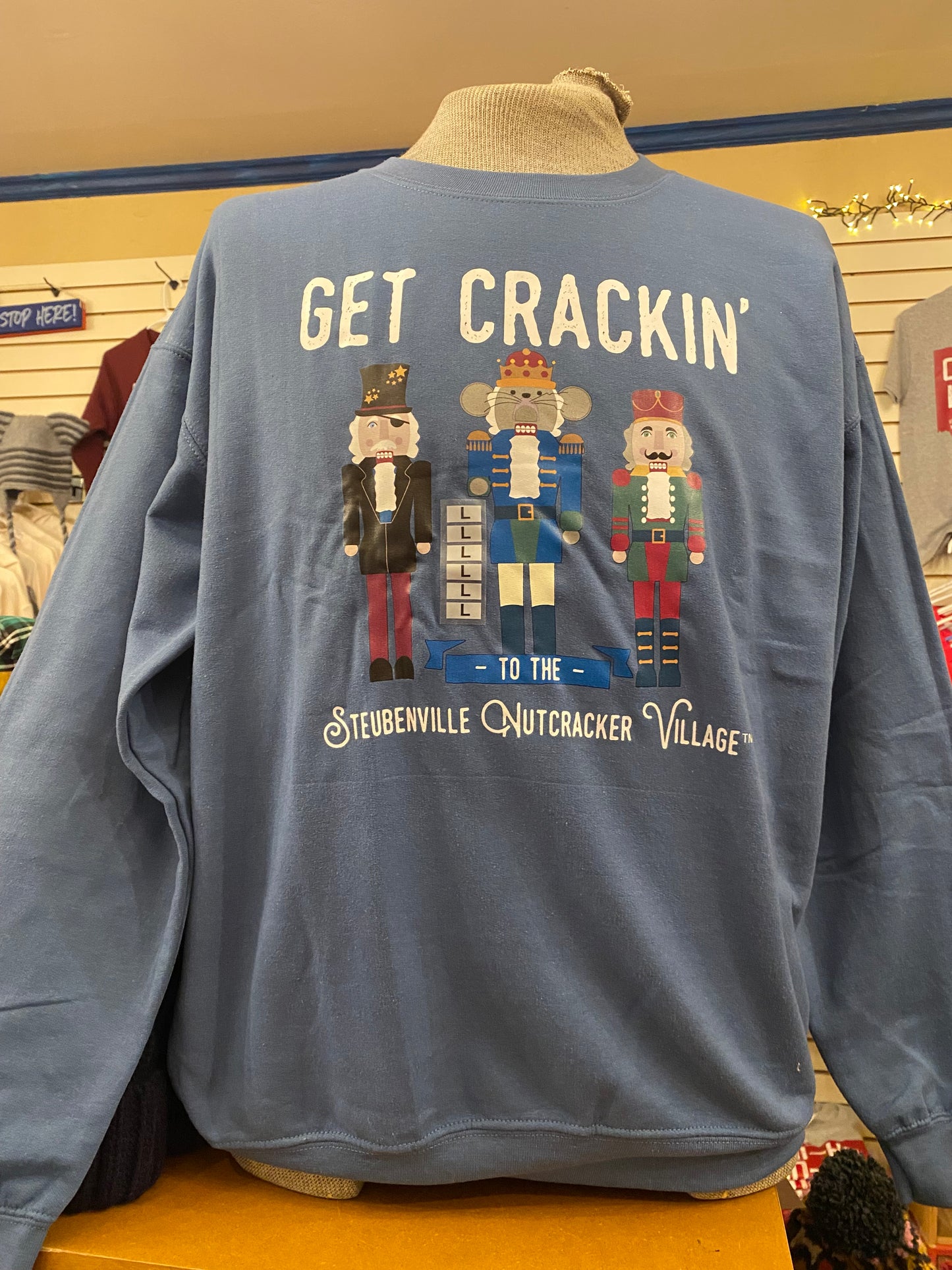 "Get Crackin'" Steubenville Nutcracker Crewneck Sweatshirt