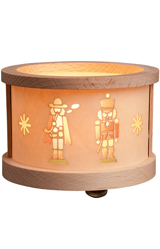 Tea Light Luminary-Nutcracker/Smoking Man
