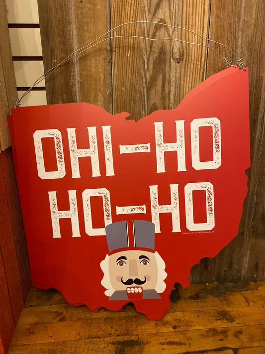 Outdoor Metal Art Christmas Ohio State