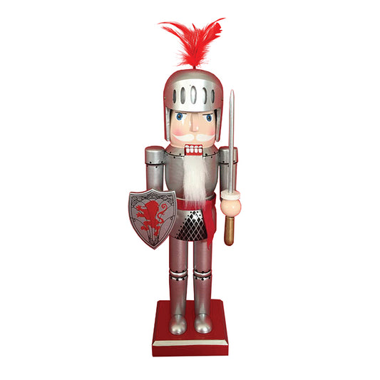 14″ Red Lion Knight Nutcracker