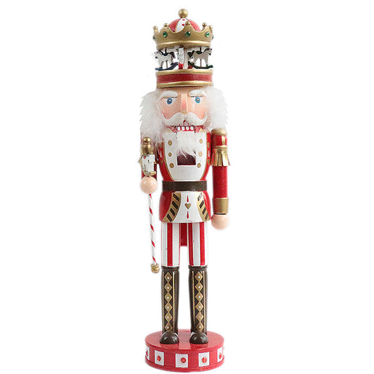 Red Merry Round Nutcracker