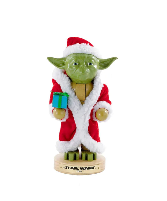 9" Yoda in Santa Robe Nutcracker