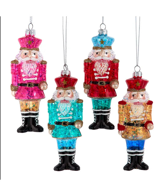 Nutcracker Soldier Ornaments, 4 Assorted
