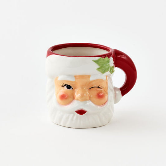 Winking Santa Mug