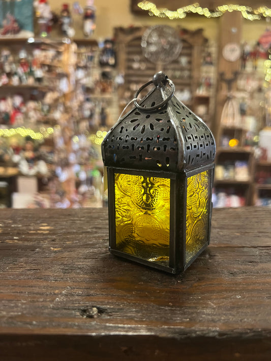 Yellow Tea Light Lantern